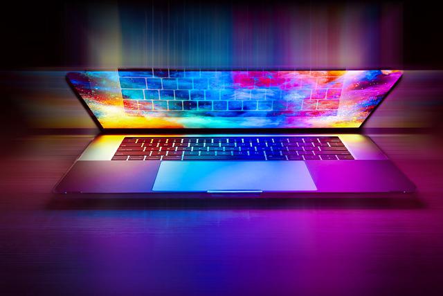 laptop signifying technology