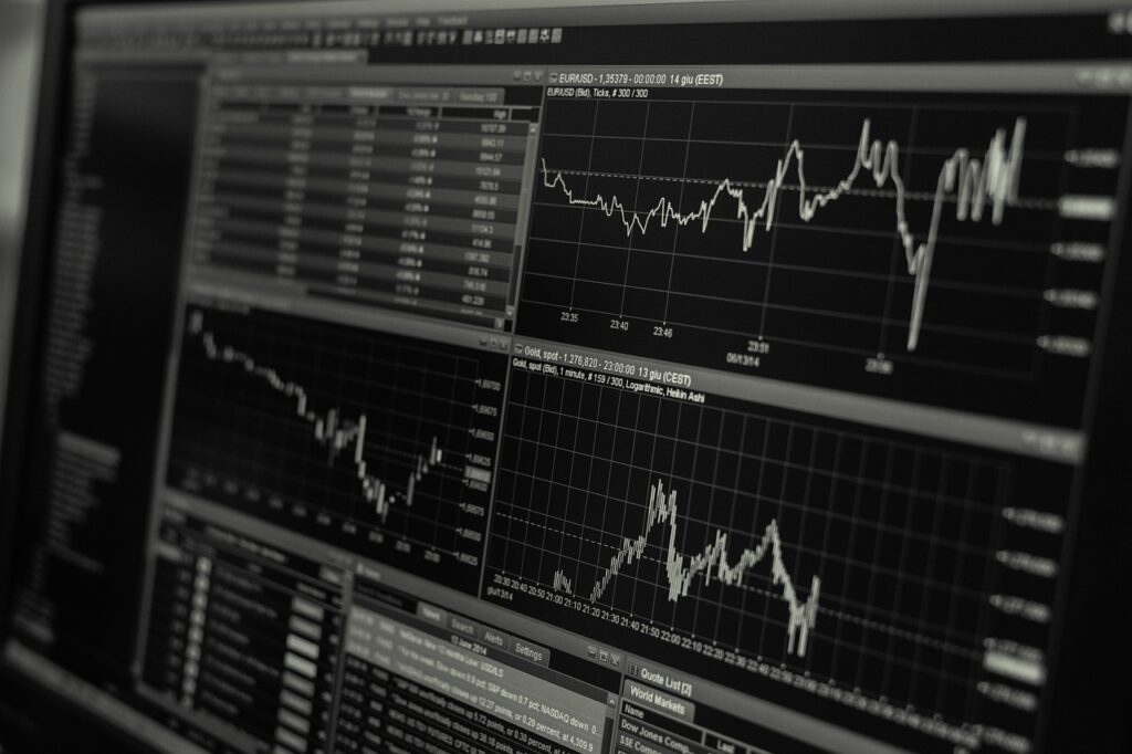 picture of a stock market screen