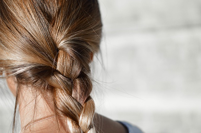 plaited hair