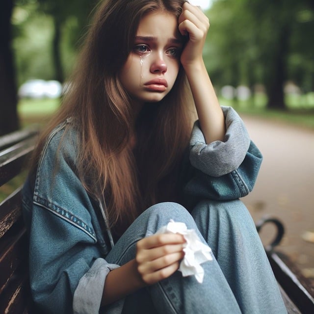 girl crying