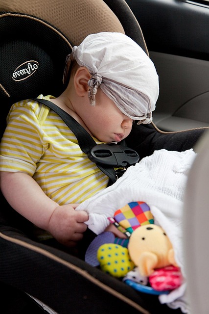 baby in a car seat