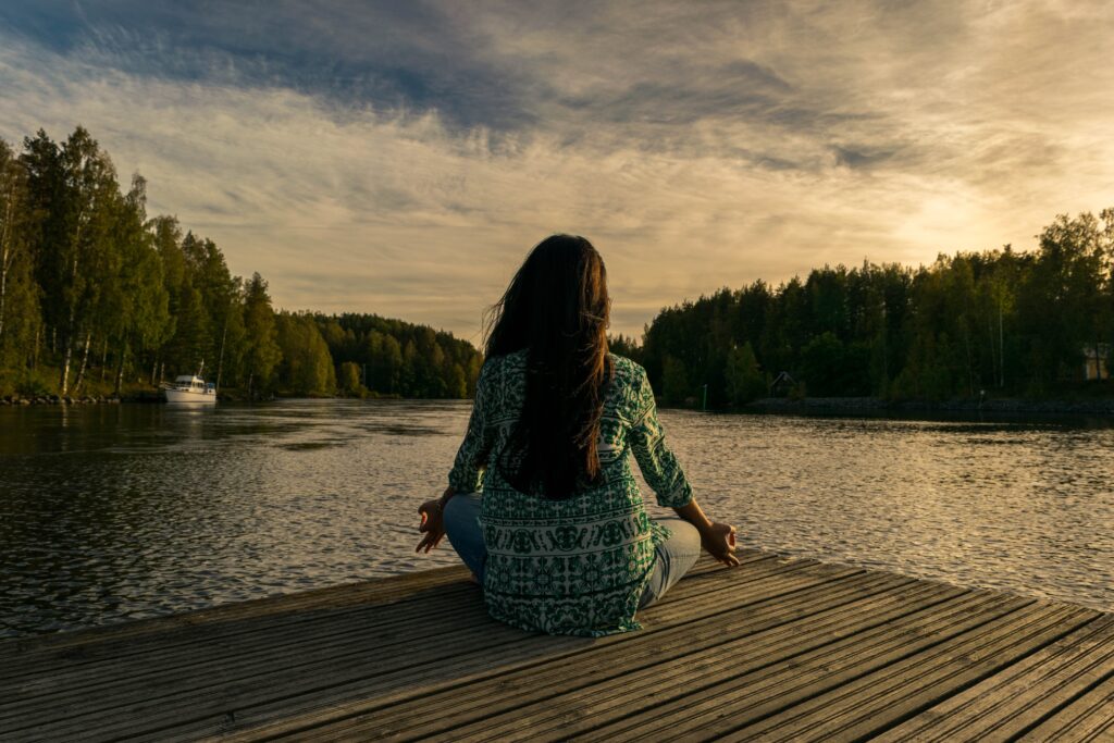 girl doing yoga