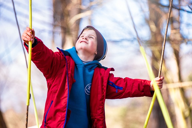 child climbing